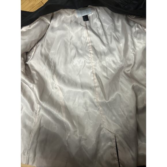 H&M Belted Trench Coat W/Pink Lining & Cuffs Dark Academia Chic Streetwear Sz 14 - Picture 6 of 8